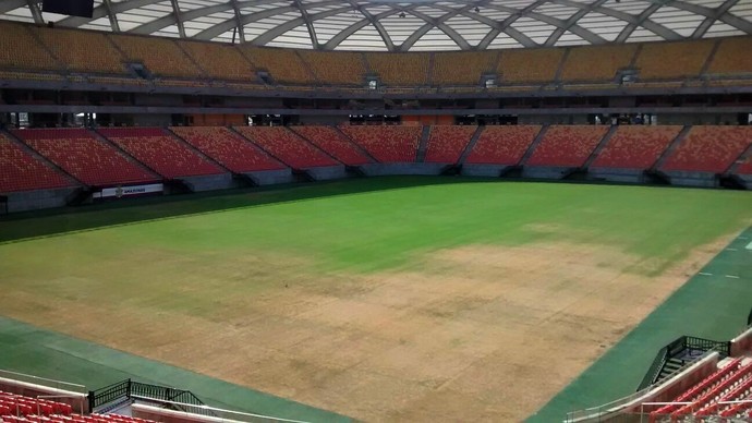 Com atraso e reclamações, Arena da Amazônia é 9º estádio