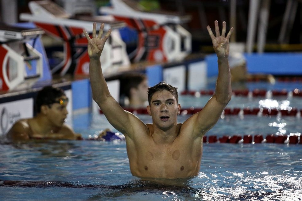 Murilo Sartori foi prata nos 200m livre masculino no Torneio Sette Colli 2021 — Foto: Satiro Sodré/SSPress/CBDA