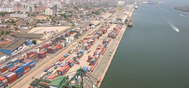 Porto de Santos (SP) (Foto: Divulgação/ Portal Governo Brasil)
