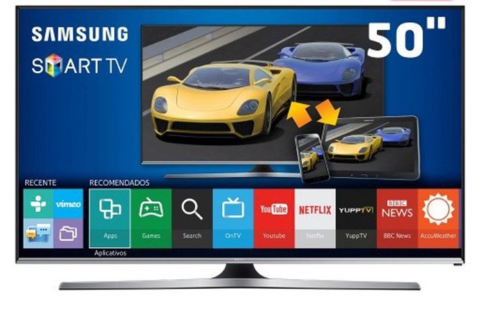 Smart TV 50" Samsung 50J5500 (Foto: Divulgação/Samsung)