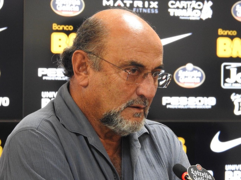 Luis Paulo Rosenberg, em entrevista no Corinthians — Foto: Marcelo Braga