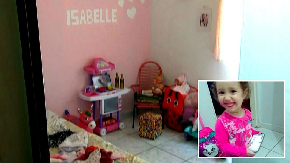 Isabelle morreu em setembro de 2017 quando estava sob os cuidados do padrasto em Marília — Foto: TV TEM/ Reprodução