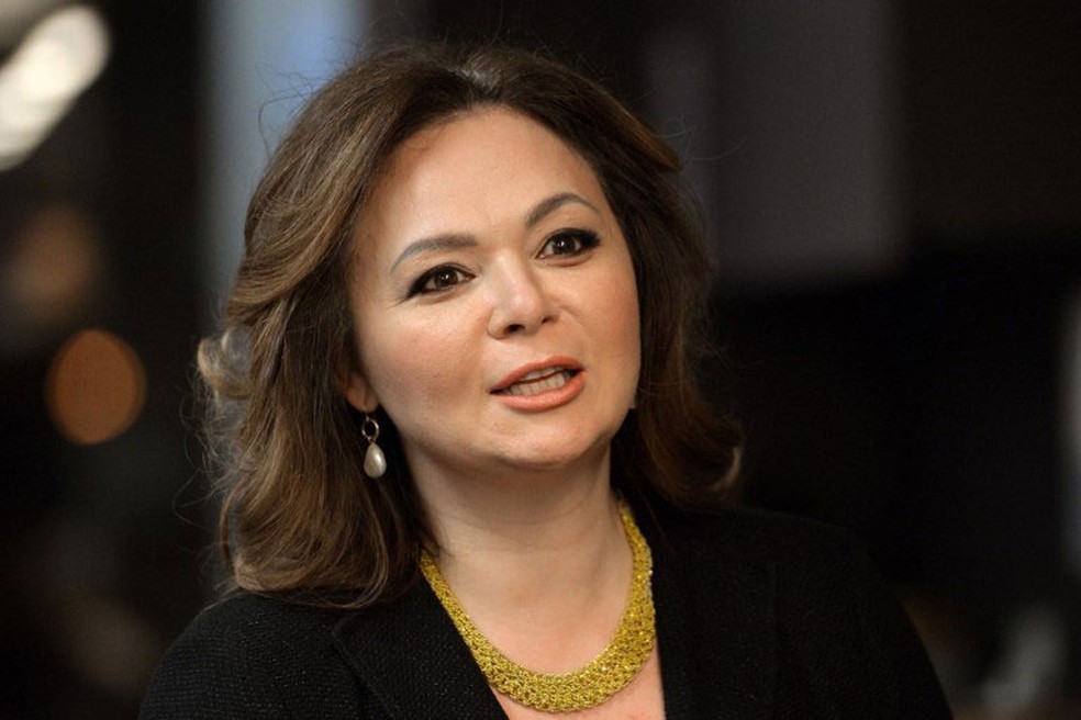 Foto de arquivo da advogada russa Natalia Veselnitskaya, durante entrevista em Moscou, na Rússia, em 8 de novembro de 2008 (Foto: AFP)