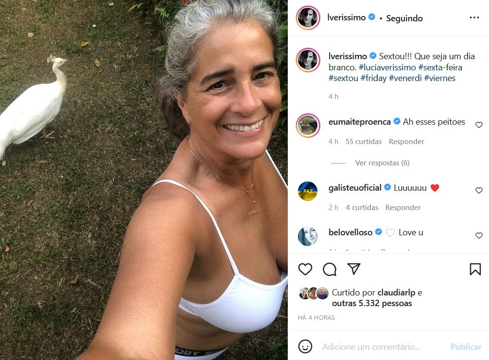 Lúcia Veríssimo posta foto de biquíni e ganha elogios na web (Foto: Reprodução/Instagram)