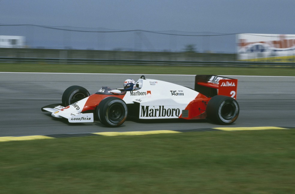 Alain Prost venceu o GP do Brasil de 1985 — Foto: Getty Images