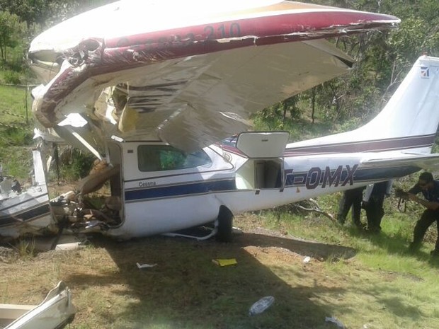A principal hipótese da causa do acidente do avião em Palmas, é de que tenha havido pane seca (Foto: Adriano Fonseca/TV Anhanguera)