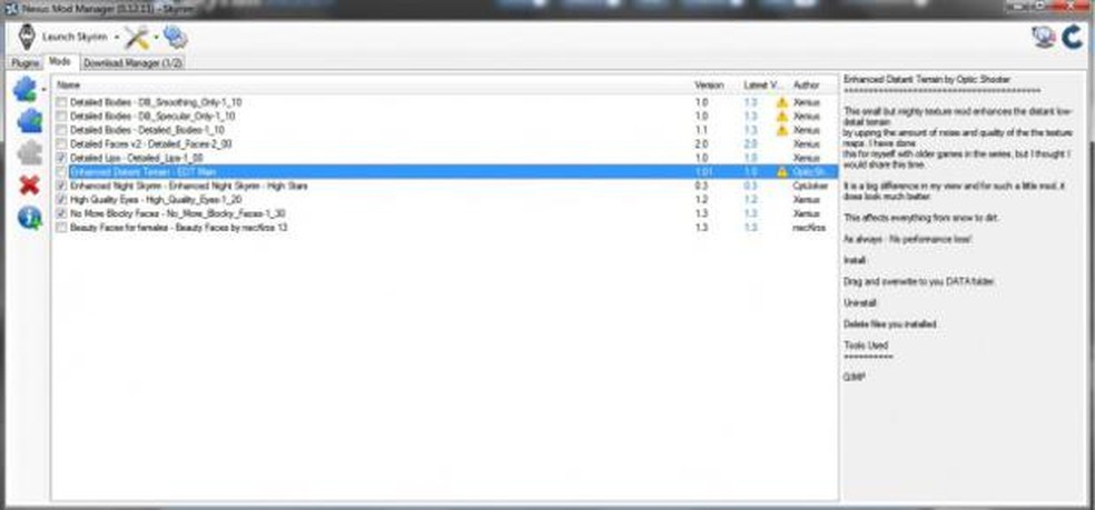 how to use nexus mod manager manually
