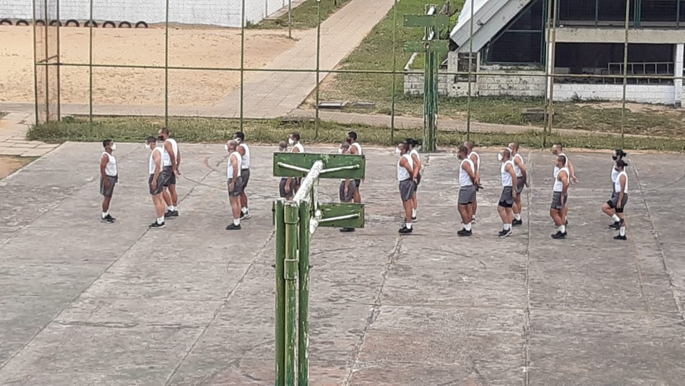 Curso de formação para sargento da Polícia Militar do Rio Grande do Norte — Foto: Sérgio Henrique Santos/Inter TV Cabugi