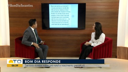 Médica fala sobre pré-natal e nascimento prematuro no Bom Dia Responde