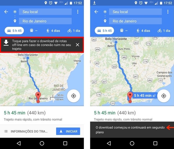 como baixar uma rota do google maps para navegar offline mapas e localizacao techtudo