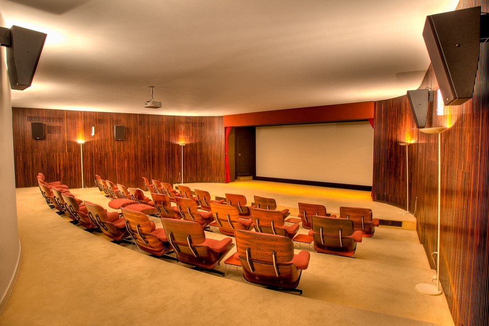 O auditório/sala de cinema. Foto: Divulgação