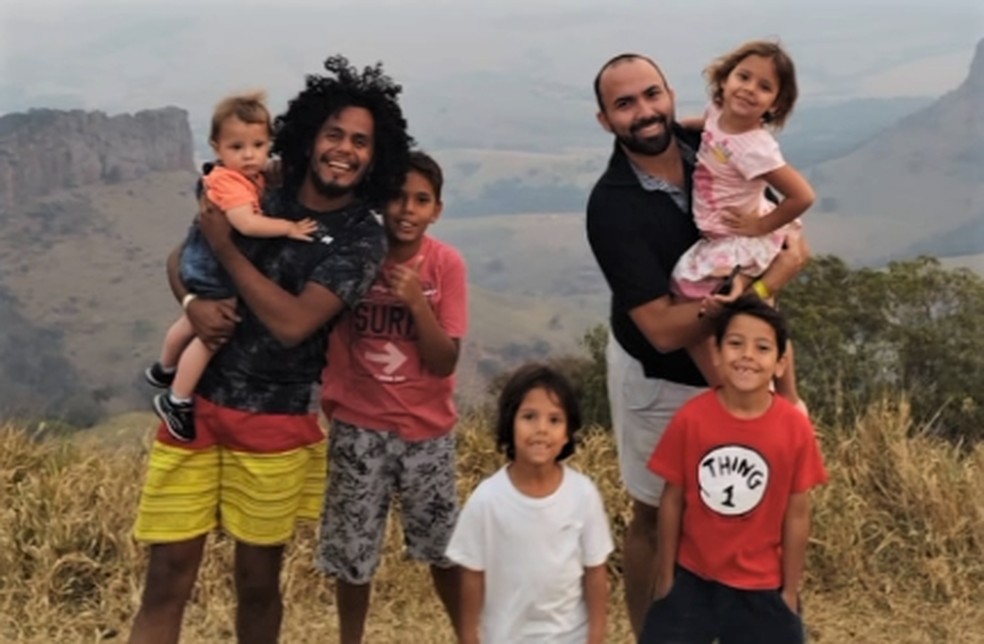 Casal gay de Rio Claro adota cinco irmãos em Rio Claro — Foto: Arquivo pessoal