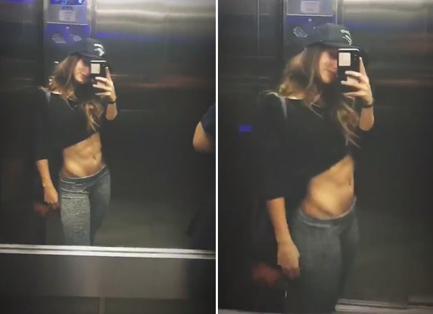 Bruna Griphao Usa Espelho De Elevador Para Exibir Barriga Com Gominhos Quem Quem News