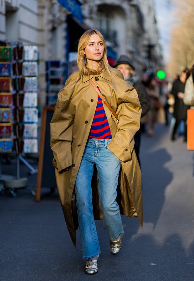 Stylist Pernille Teisbaek in a Vetements coat (Foto: Getty)