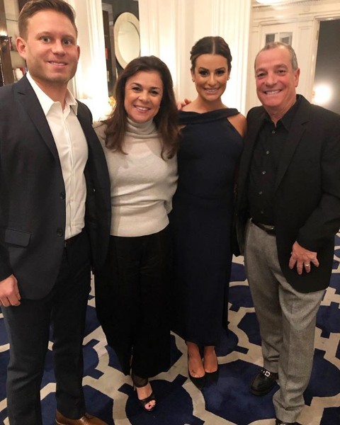 Lea Michele e família (Foto: Reprodução/Instagram)