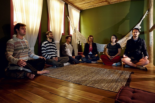 A sala de meditação do Google reúne até 15 praticantes por sessão (Foto: Arthur Nobre)
