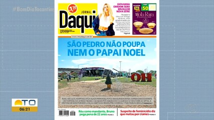 Temporal em Palmas é destaque do Jornal Daqui