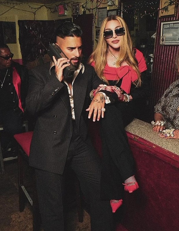 Madonna e Maluma (Foto: Ricardo Gomes/Rolling Stone)