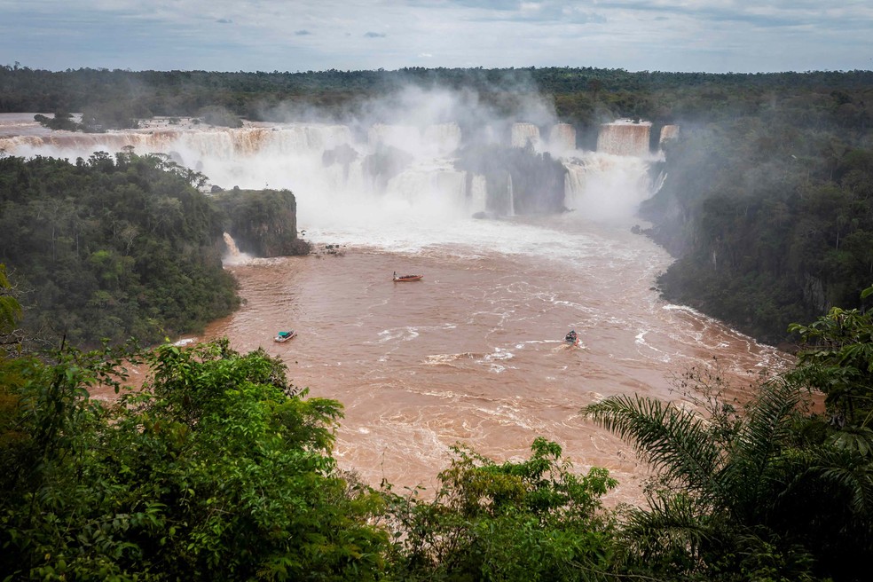 Cataratas do Iguaçu no dia 15 de outubro de 2022 — Foto: Kiko Sierich/Reuters