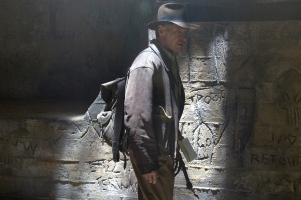 Harrison Ford em cena de 'Indiana Jones e o Reino da Caveira de Cristal' (2008) (Foto: Divulgação)