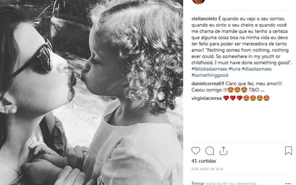 Stella Noleto, mãe da Luna, morreu em setembro de 2016, após complicações por conta da Lúpus — Foto: Reprodução/Instagram