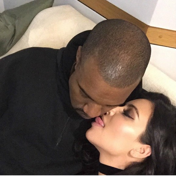 Kim Kardashian e Kanye West. (Foto: Instagram)