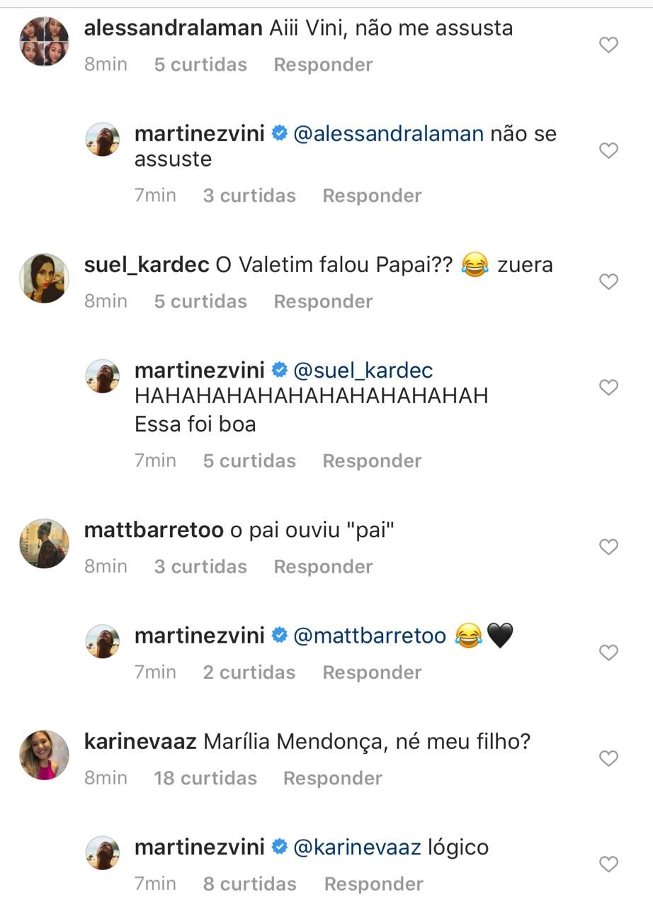 Vinicius Martinez posta foto emocionado, faz suspense em legenda e internautas especulam uma nova gravidez para Carol Dantas (Foto: Reprodução/Instagram)