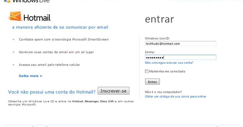 hotmail for windows