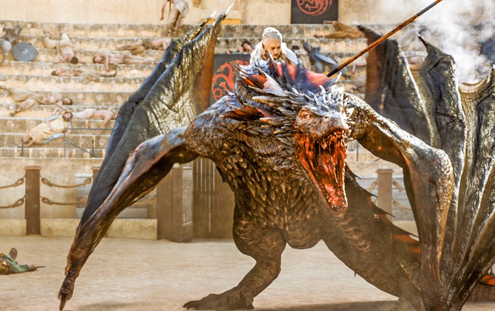 Efeitos que criaram dragões de Daenerys (Emilia Clarke) ganharam dois Emmy (Foto: Divulgação)