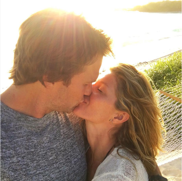 A modelo Gisele Bundchen e seu marido, Tom Brady (Foto: Instagram)