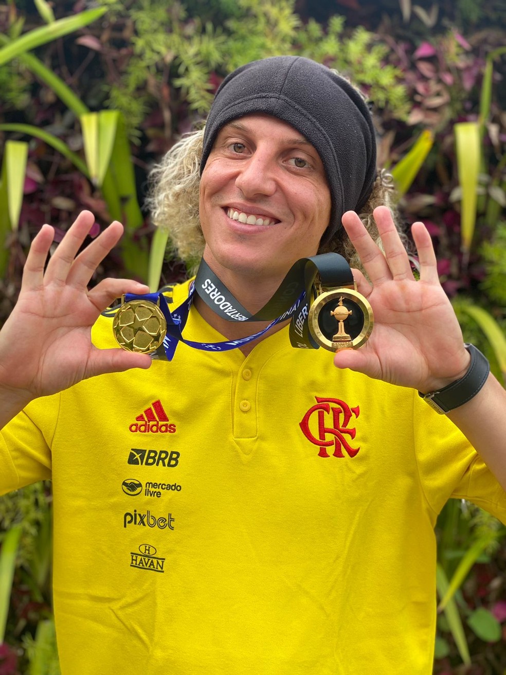 Campe&atilde;o da Champions e da Libertadores, David fala com o GE &mdash; Foto: Cah&ecirc; Mota / ge 