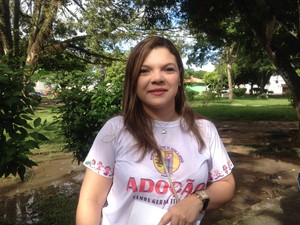 Leiliane Araújo, presidente da Sociedade Amapaense de Apoio à Adoção (Foto: Fabiana Figueiredo/G1)