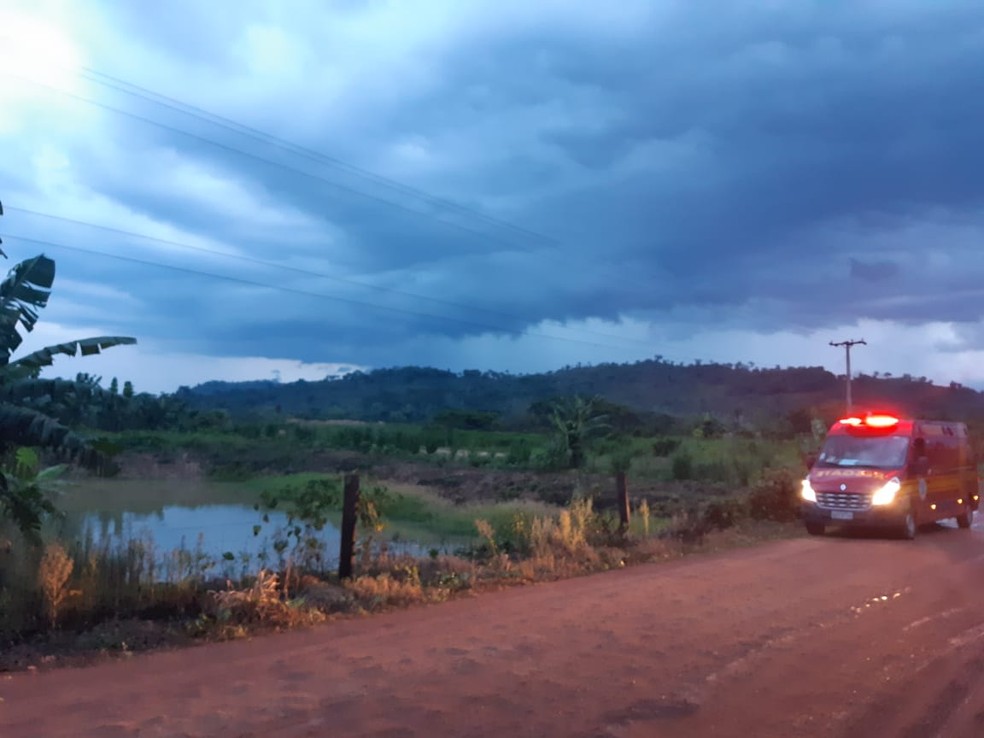 Corpo de bombeiros foi acionado para socorrer a vítima — Foto: Gluther Ribeiro/Arquivo pessoal