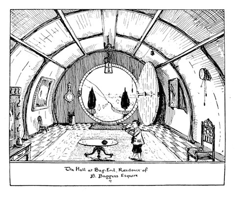 A casa de Bilbo (Foto: reprodução)