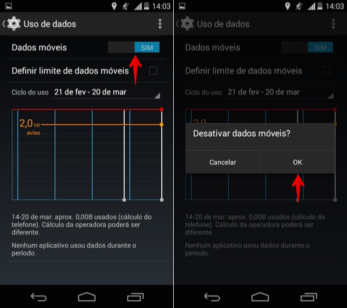 Ativando ou desativando o 3G no Android (Foto: Reprodu??o/Helito Bijora) 