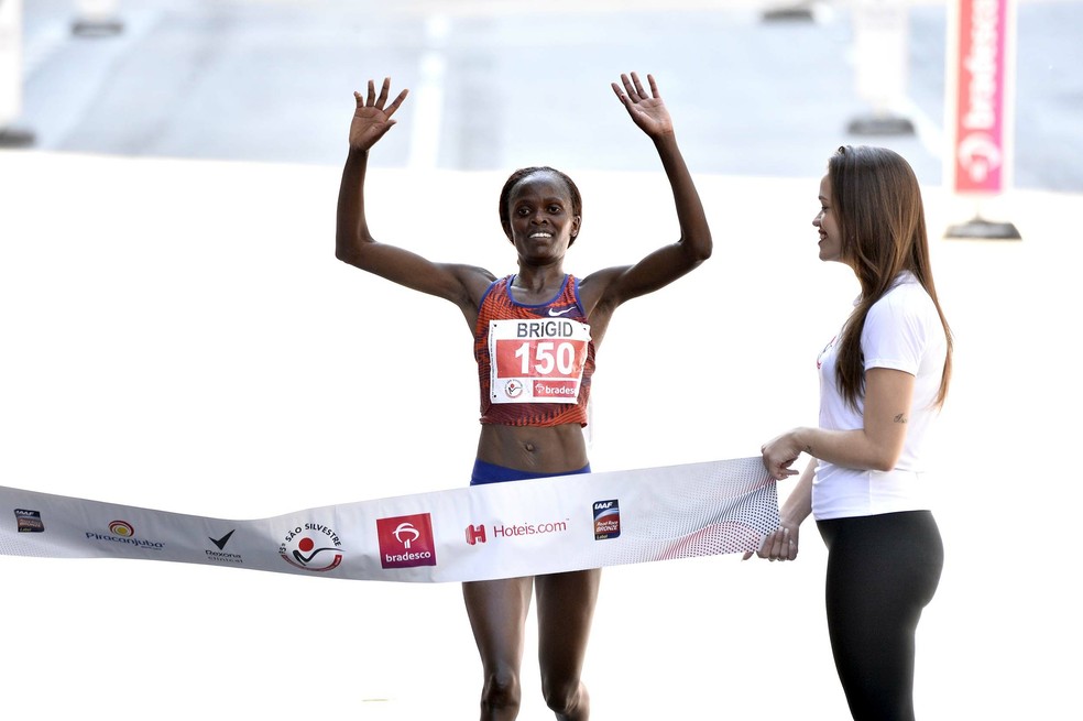 Queniana Brigid Kosgei vence São Silvestre — Foto: Marcos Ribolli/GloboEsporte.com