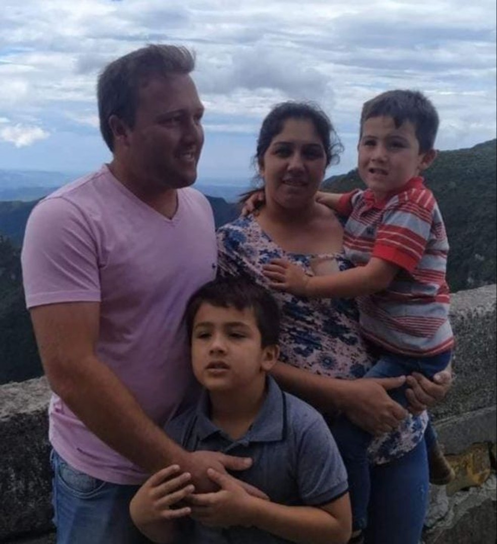 Família é natural de SC, mas morava em MS.  — Foto: Redes Sociais/Reprodução