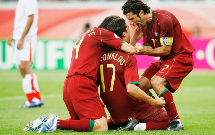 figo cristiano ronaldo portugal gol amistoso (Foto: Agência Getty Images)