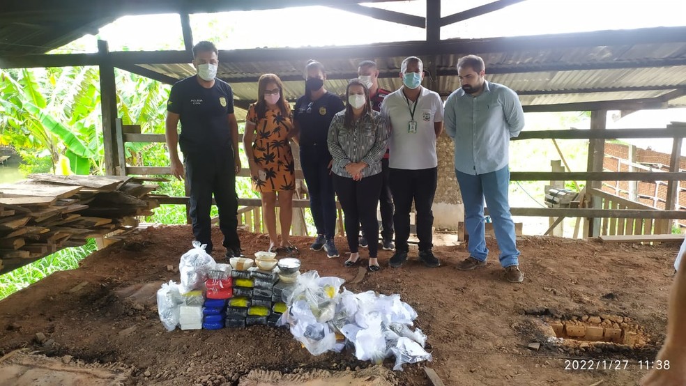 incineração ocorreu nesta quinta-feira (27) em Tarauacá — Foto: Arquivo/Polícia Civil 