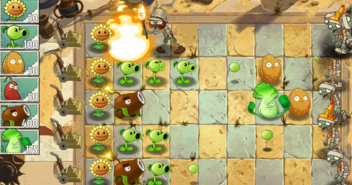 Plants Vs. Zombies 2 for iOS.  Plantas contra zumbis, Zombies, Jogos de  zumbi