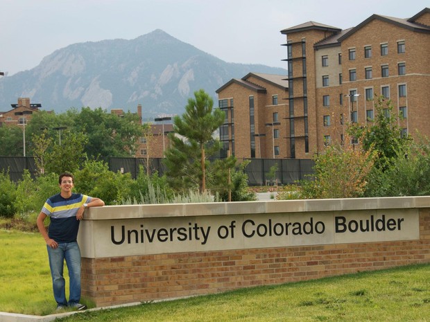 Engenheiro químico Lucas Xavier passou um ano estudando na Universidade do Colorado (Foto: Arquivo Pessoal/Lucas Xavier)