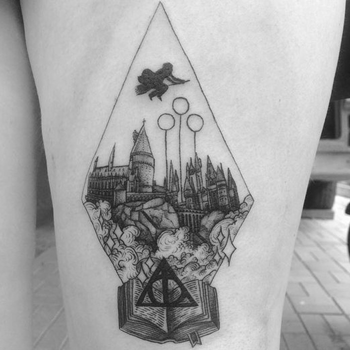 Tatuagem de Harry Potter (Foto: Reprodução/Pinterest/Brandiee Mae)