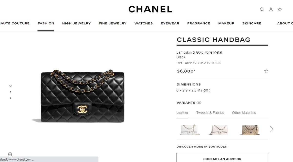 Bolsa clássica Chanel (Foto: Reprodução)