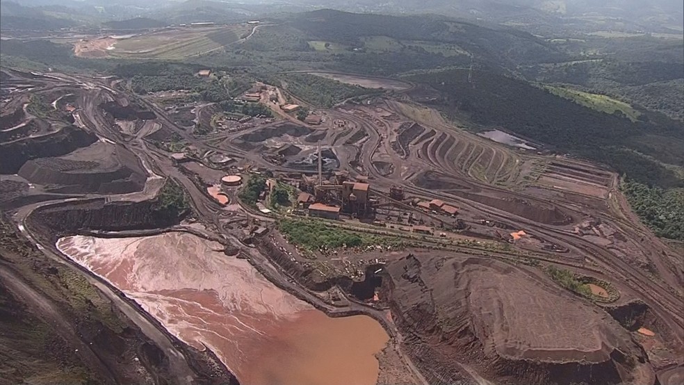 Barragem em Itatiaiuçu — Foto: Globocop