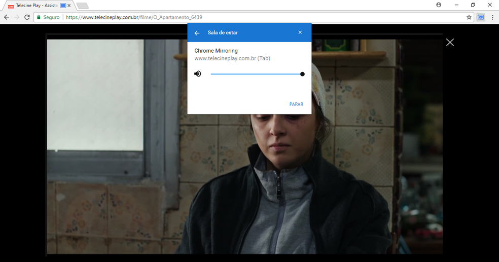 A guia será transmitida para o Chromecast — Foto: Reprodução/Bruno Soares