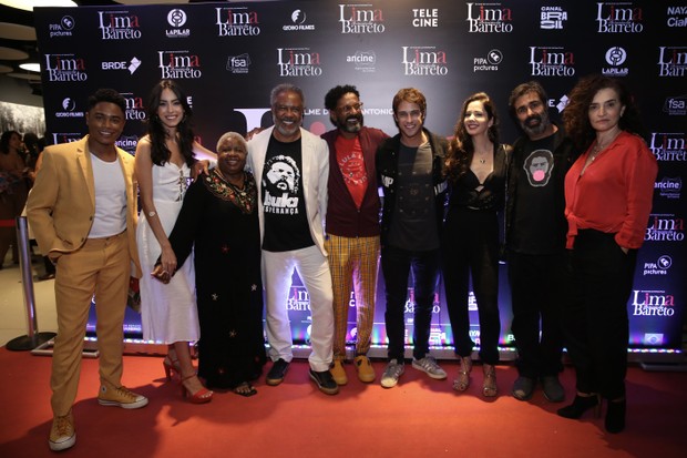 Parte do elenco do filme Lima Barreto, ao Terceiro Dia (Foto: Roberto Filho/BrazilNews)