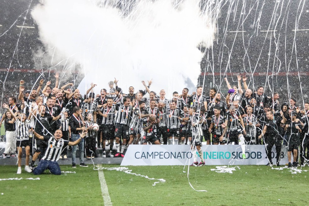 Atlético-MG campeão mineiro — Foto: Fernando Moreno/AGIF