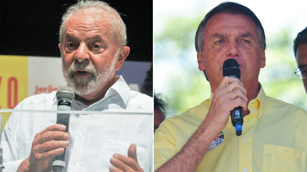 O ex-presidente Lula e o presidente Jair Bolsonaro — Foto: Felipe Iruata/Reuters e Washington Alves/Reuters