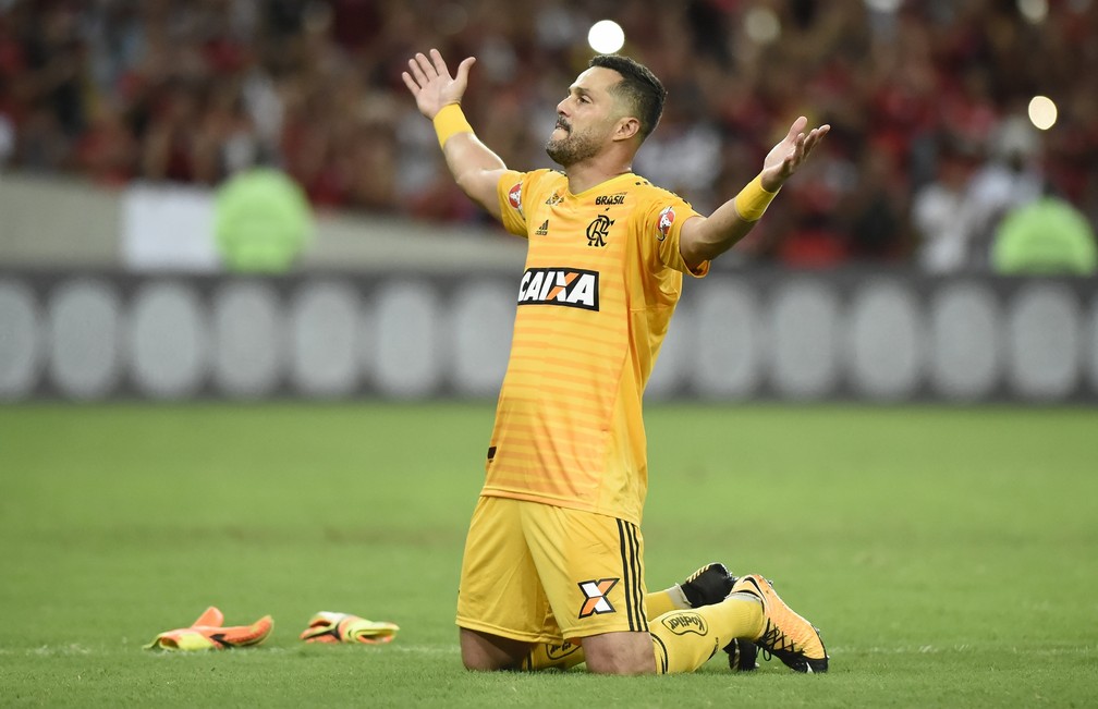 Júlio César foi o convidado especial do podcast GE Flamengo — Foto: André Durão/GloboEsporte.com
