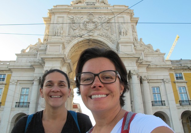 Taciana Mello e Fernanda Moura em Portugal (Foto: The Girls on the Road)